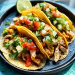 Spicy Hatch Chili Chicken Mini Tacos