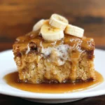 Sticky Banana Bread Pudding Cake