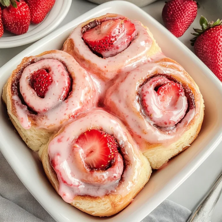 Strawberry Cinnamon Rolls