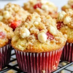 Strawberry White Chocolate Muffins
