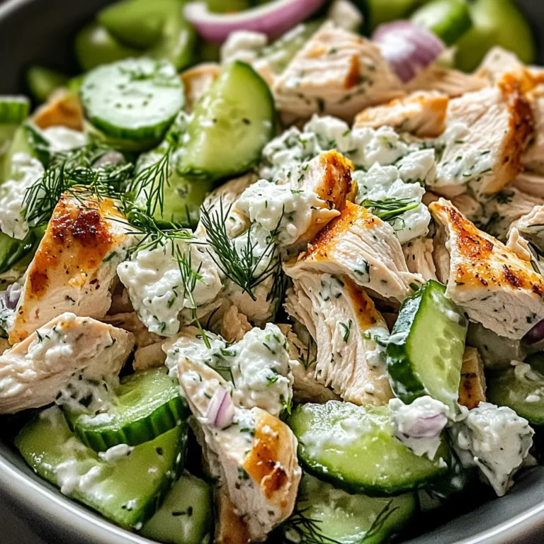 TZATZIKI CHICKEN SALAD: Discover a Refreshing Delight!