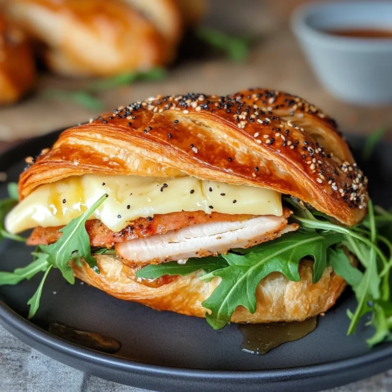 Turkey and Havarti Croissant Sandwich