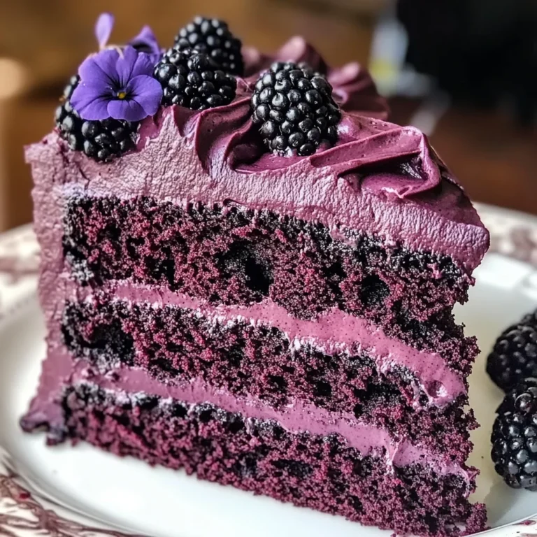 Blackberry Velvet Cake