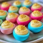 Colored Easter Deviled Eggs