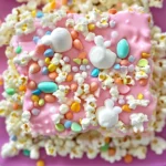 Easter Bunny Marshmallow Popcorn Bars