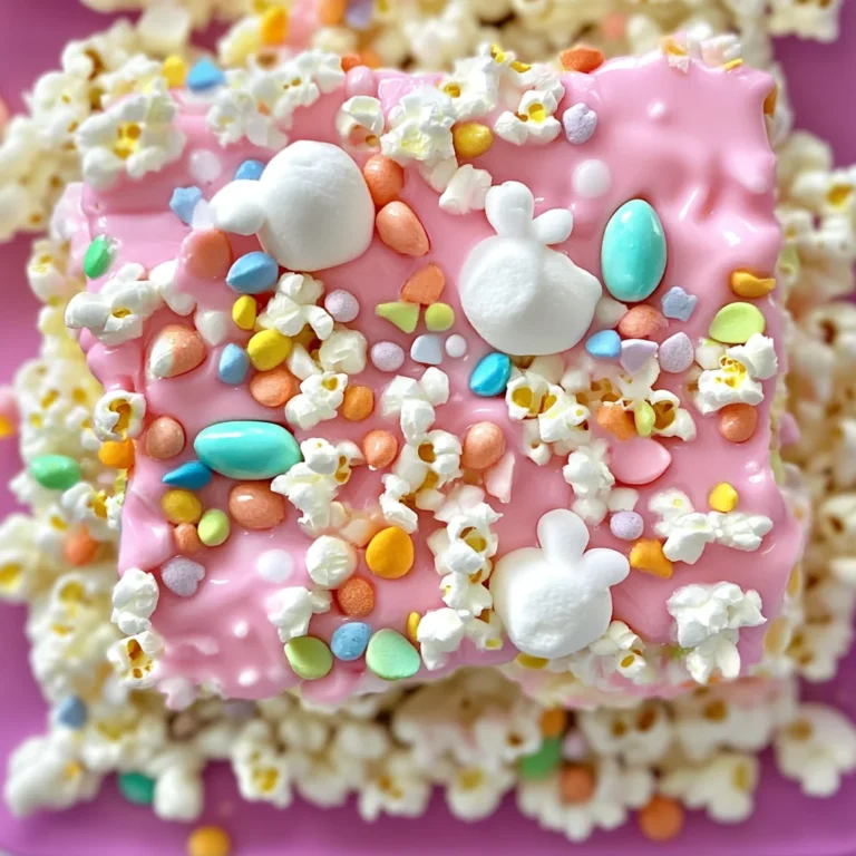 Easter Bunny Marshmallow Popcorn Bars