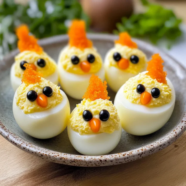 Easter Egg Recipe - Deviled Egg Chicks