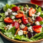 Easy Strawberry Salad with Vinaigrette Dressing