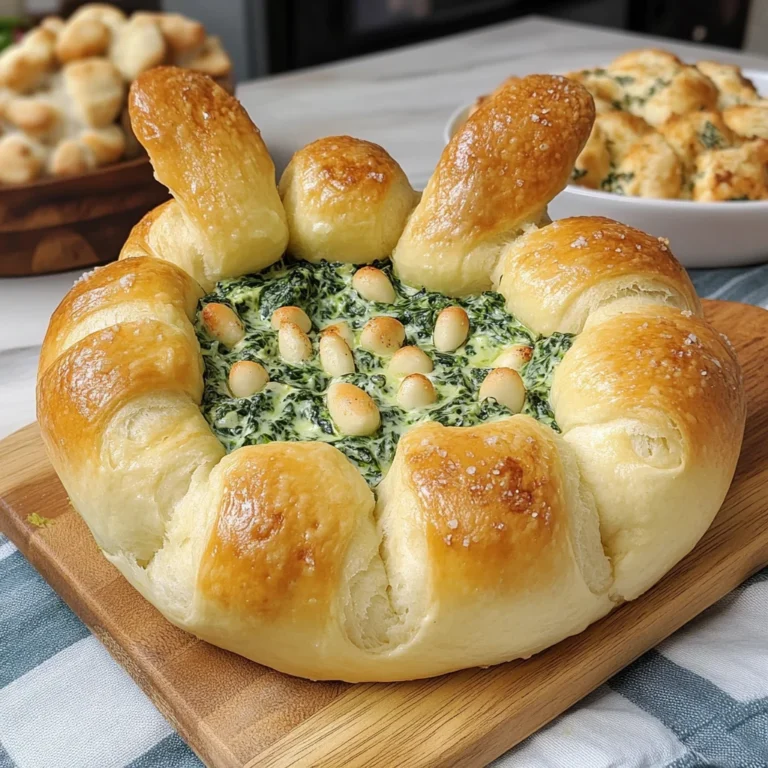 Festive Easter Bunny Spinach Dip