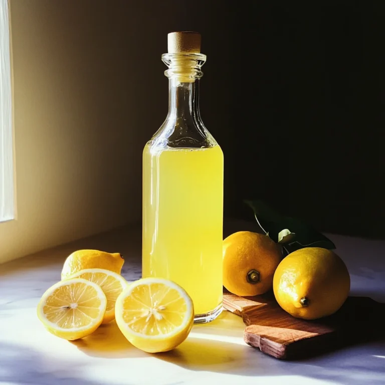 Homemade limoncello recipe