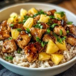 Honey Garlic Pineapple Chicken Bowl: A Tropical Delight!