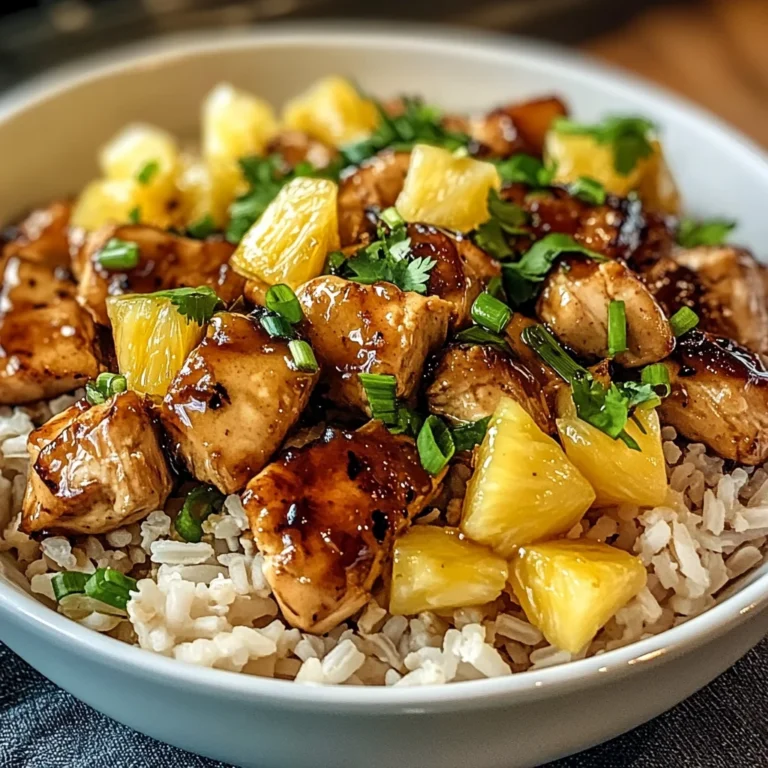 Honey Garlic Pineapple Chicken Bowl: A Tropical Delight!