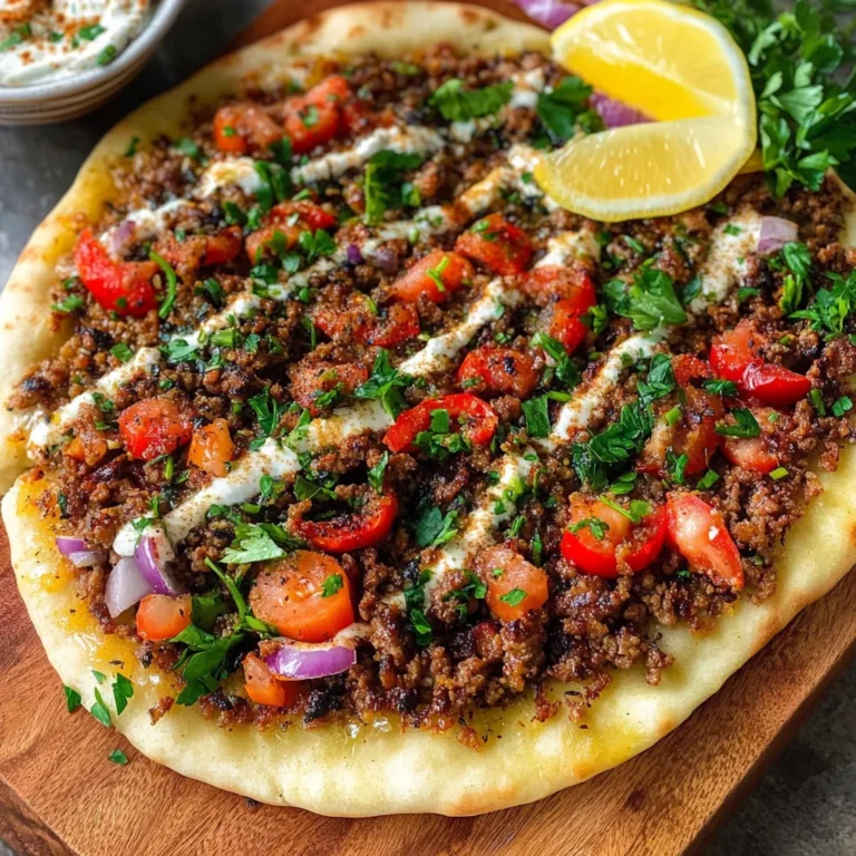 Lamb Lahmacun (Turkish Pizza)