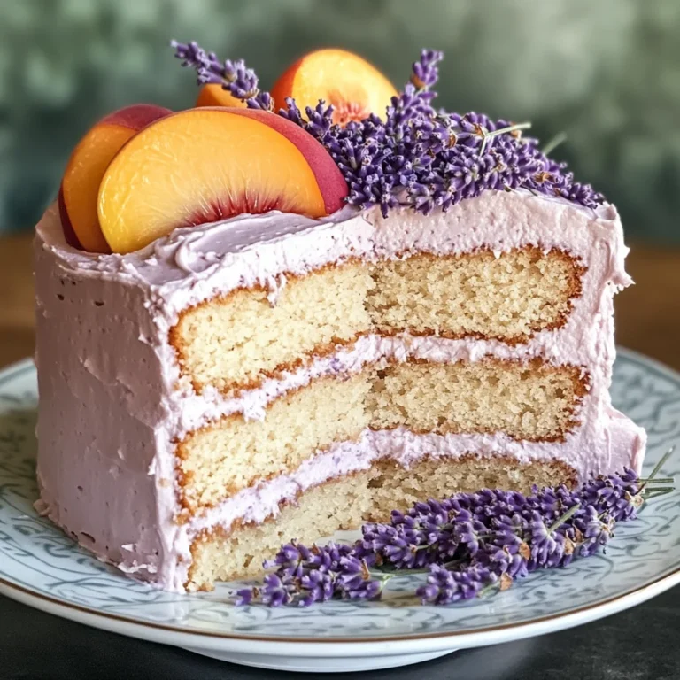 Lavender and Peach Dream Cake