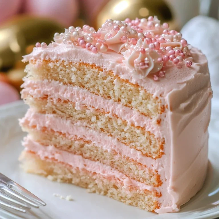 Pink Cchicken hampagne Cake Recipe