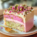 Pistachio Rose Milk Cake