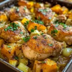 Roasted Chicken Leek and Butternut Squash Bake - Alrightwithme