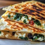 Spinach and Feta Quesadillas Recipe