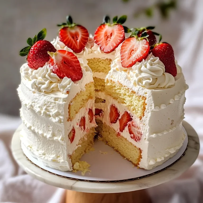 Strawberry Chiffon Cake
