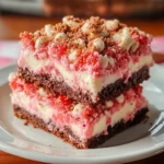 Strawberry Crunch Brownie Bars
