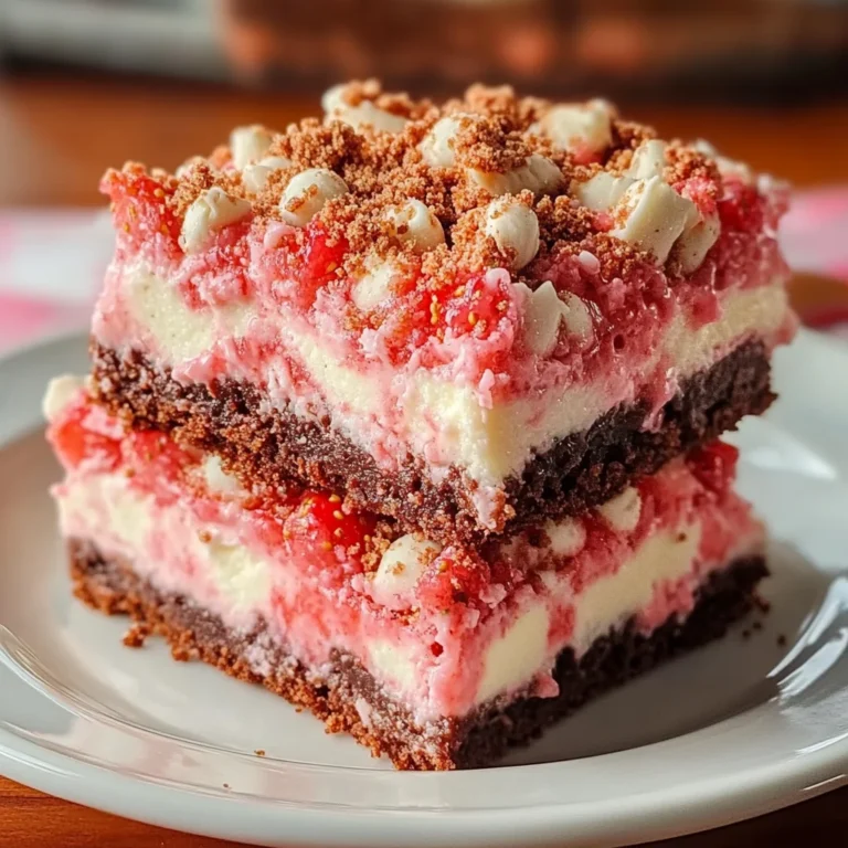 Strawberry Crunch Brownie Bars