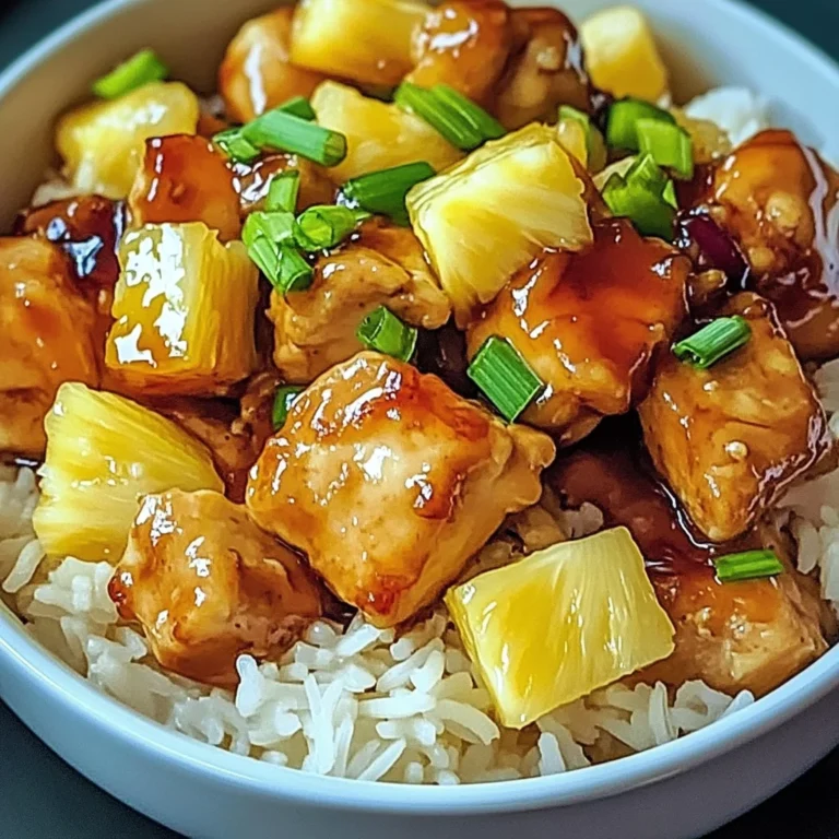 Sweet and Savory Pineapple Chicken and Rice
