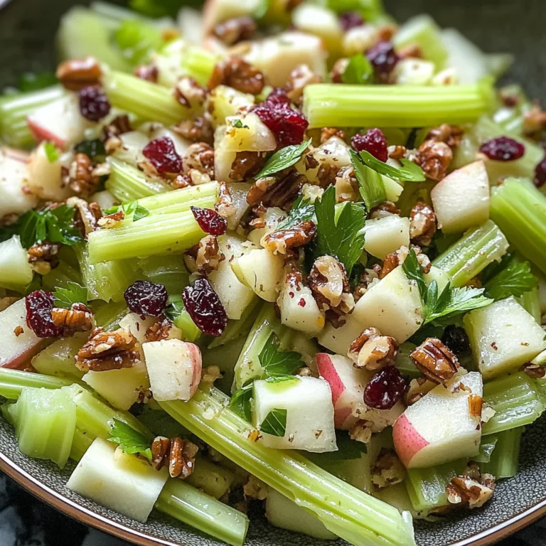 Thanksgiving Celery and Apple Crunch Salad