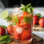 Virgin Strawberry Mojito (Mocktail)