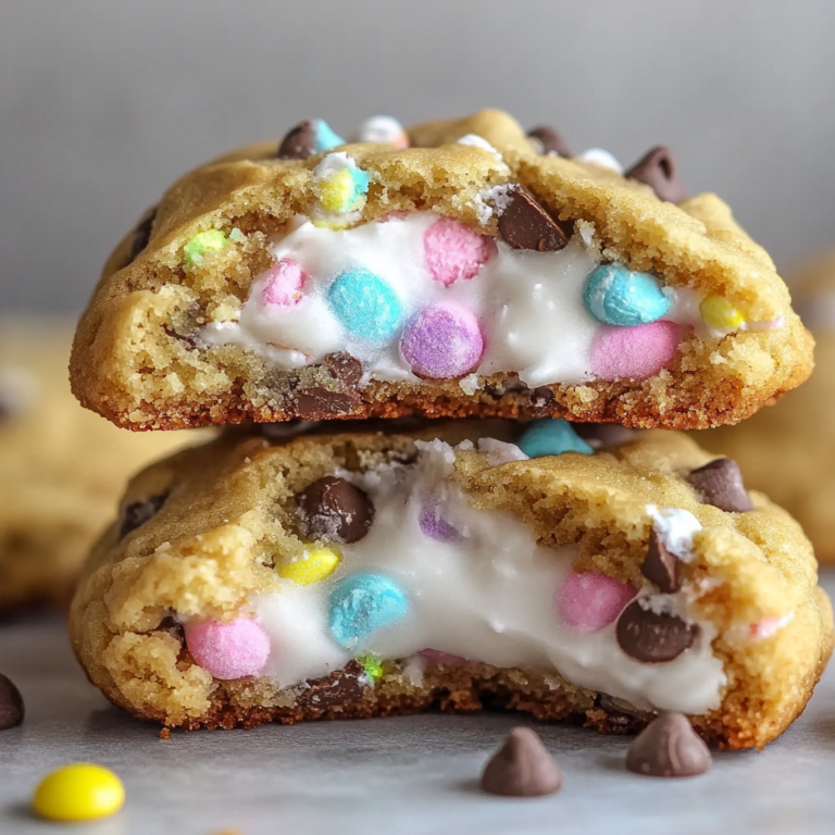 Chocolate Chip Peep Stuffed Easter Cookies