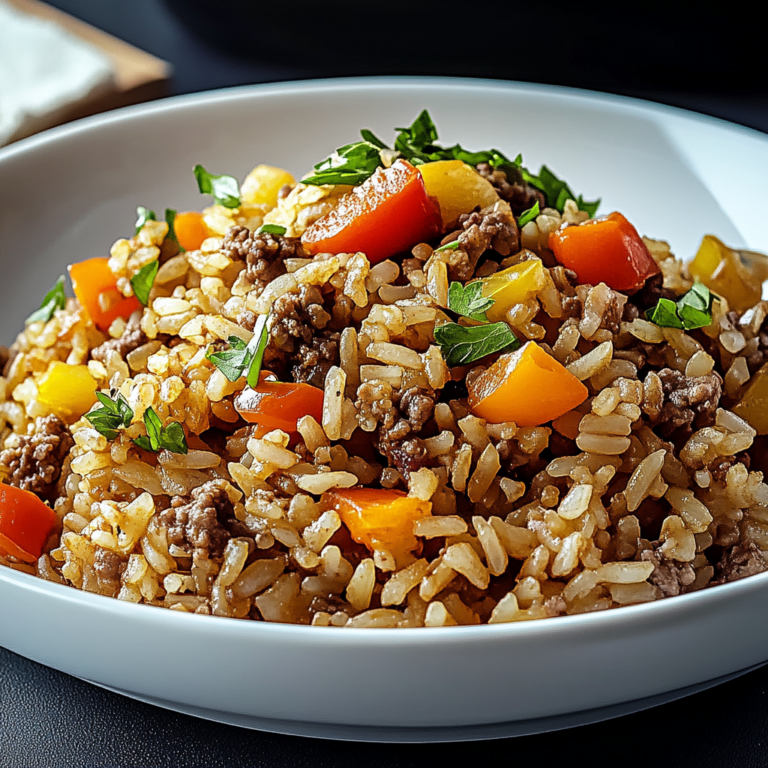 Dirty Rice with Ground Beef