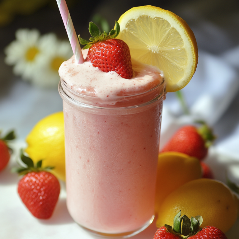 Strawberry Frosted Lemonade.