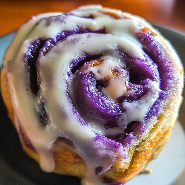 Ube Cinnamon Rolls from Scratch