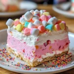 Bubblegum Cloud Slice Dessert: A Sweet Indulgence