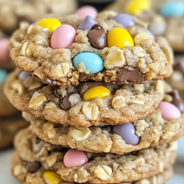 Chewy Cadbury Egg Oatmeal Chocolate Chip Easter Cookies Delight