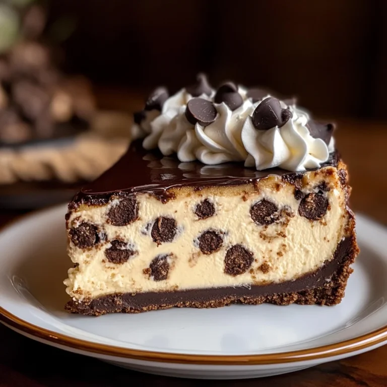 Chocolate Chip Cookie Dough Cheesecake