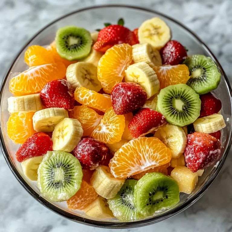 Delicious Easter Fruit Salad with Peach Pie Filling
