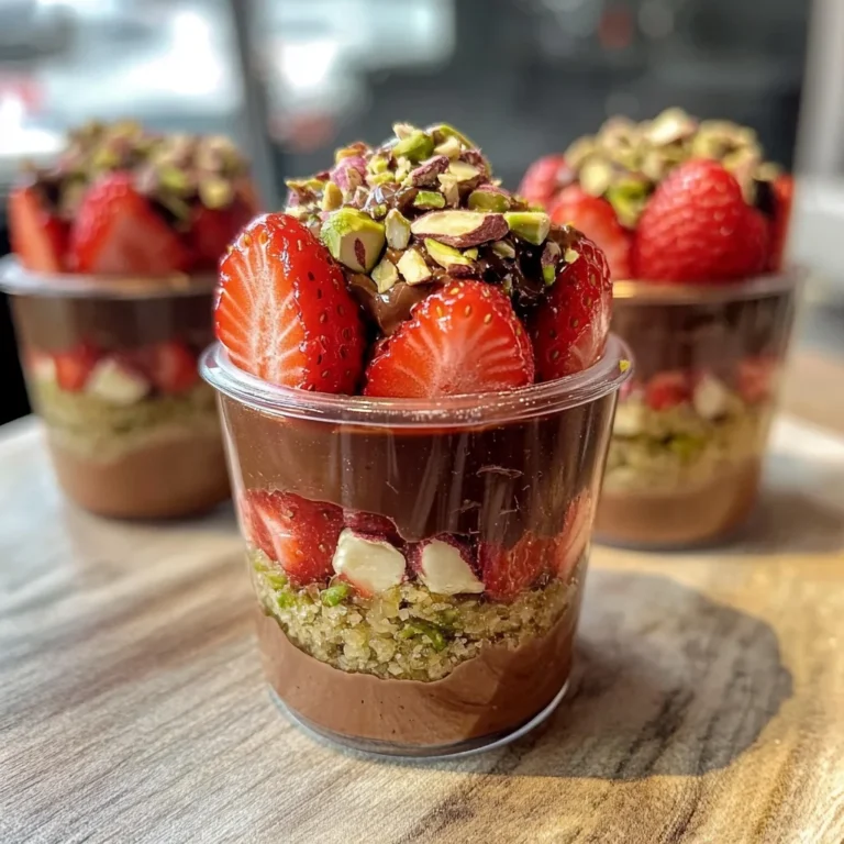 Dubai Chocolate Strawberry Cups Recipe