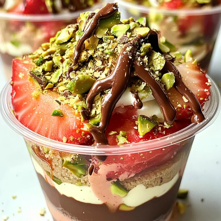 Dubai Strawberry Cups