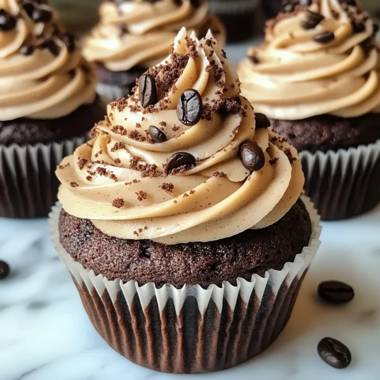 Espresso Brownie Cupcakes with Coffee Buttercream
