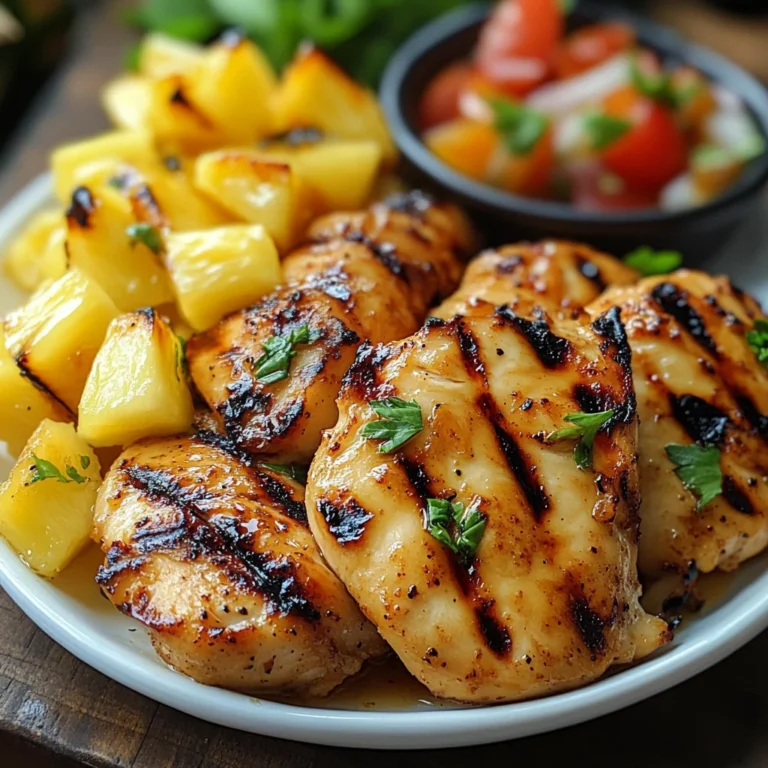 Grilled Chicken and Pineapple