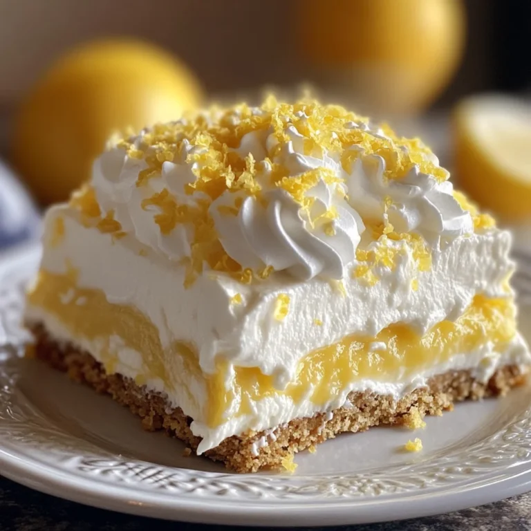 No-Bake Lemon Lasagna Dessert : Creamy, Zesty & Perfect for Spring
