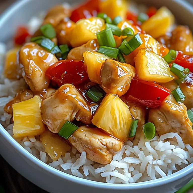 Pineapple Chicken with Rice
