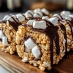 S’mores Rolled Rice Krispie Treats