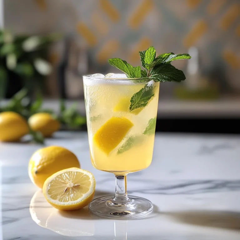 Sparkling Limoncello Cocktail
