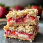 Strawberry Shortcake Streusel Bars