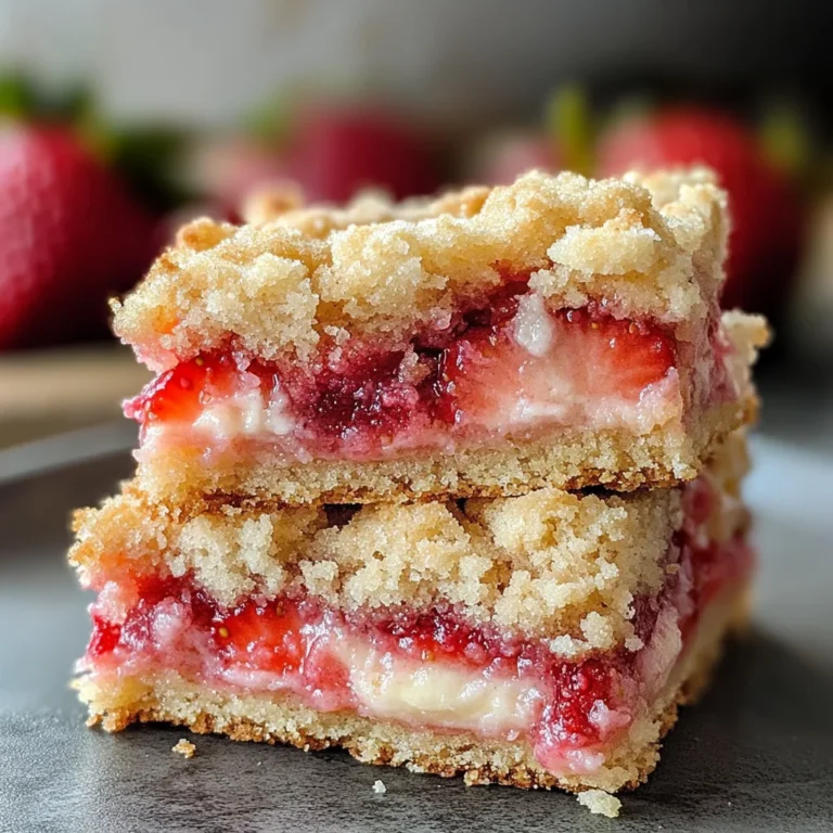 Strawberry Shortcake Streusel Bars