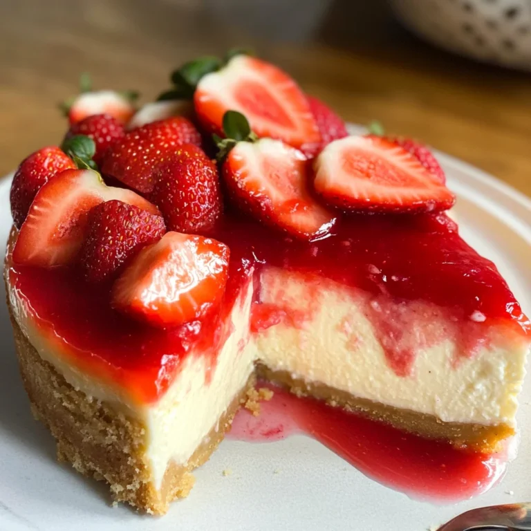 THE BEST STRAWBERRY CHEESECAKE RECIPE