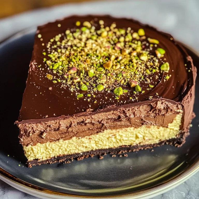 Tahini Dubai Chocolate Cheesecake - theamazingfood