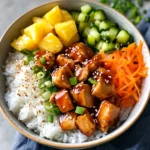 Teriyaki Chicken Poke Bowls