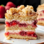 Vegan Strawberry Crumb Cake